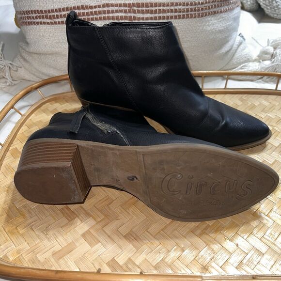 Sam Edelman Circus women’s Hazel Black Booties Size 8.5 Preowned - Picture 2 of 10